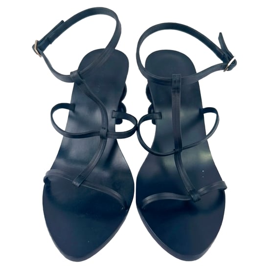 Cult Gaia Sphere Heel Stiletto aus schwarzem Leder - Image 3