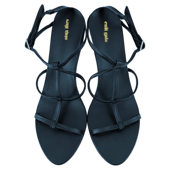 Cult Gaia Sphere Heel Stiletto aus schwarzem Leder - Image 4