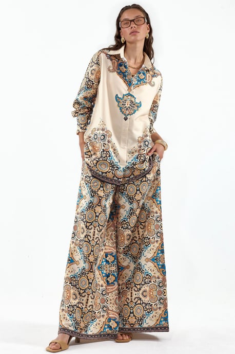 Paisley-Hemd und weite Hose Set - Image 1