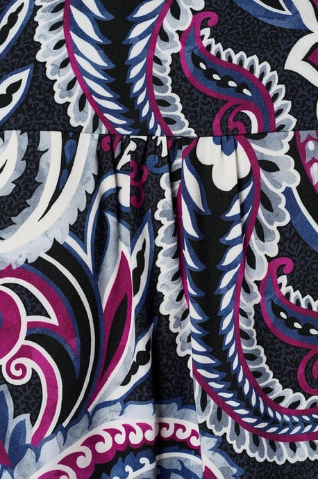 Caroline Tensen Chelsea Bluse mit Print, Marineblau/Mehrfarbig - Image 6