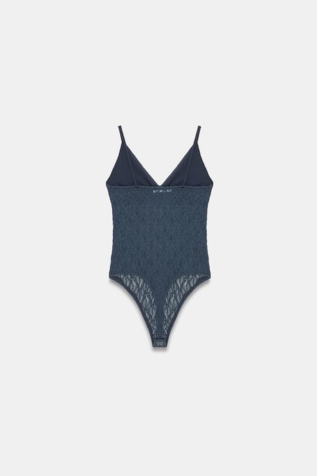 Spitzen Ärmelloses Bodysuit-Bluse - Image 6