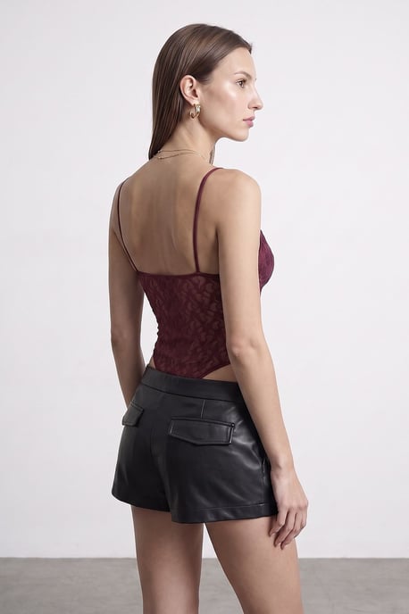 Spitzen ärmelloses Bodysuit-Bluse - Image 2