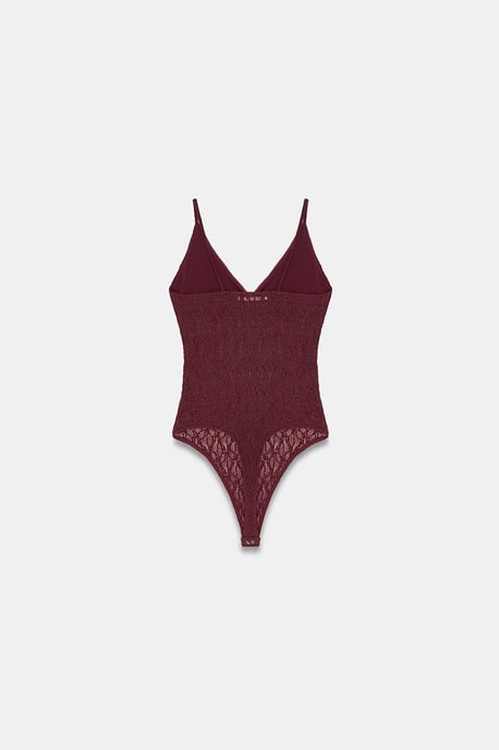 Spitzen ärmelloses Bodysuit-Bluse - Image 6