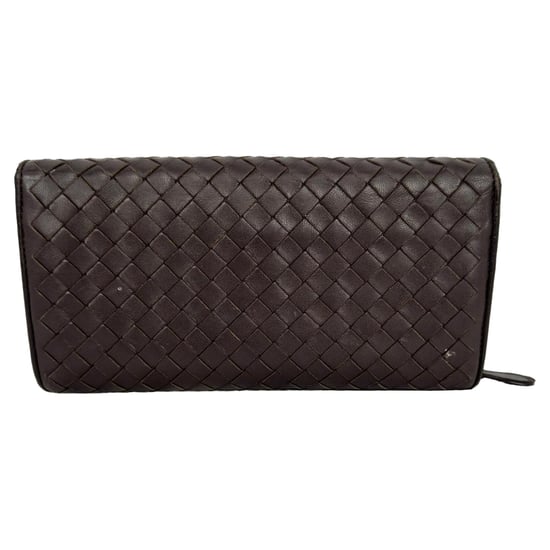 Bottega Veneta Intrecciato Continental Geldbörse aus braunem Leder - Image 5
