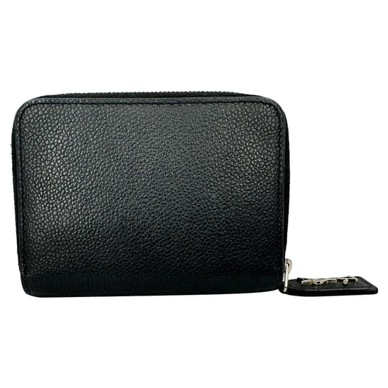 Saint Laurent Rive Gauche Zip Around Kompaktgeldbörse aus schwarzem Leder - Image 6