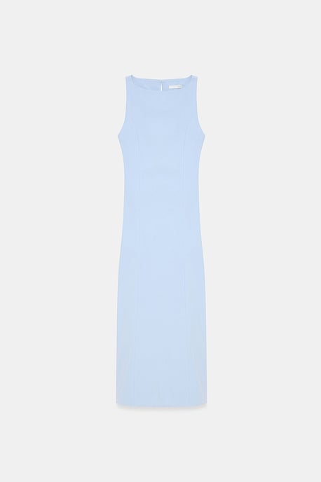 Ärmelloses Midi Bodycon Kleid mit Schlitz - Image 6
