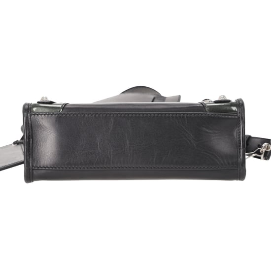 Balenciaga Holiday Mini City Giant Studs Tasche aus schwarzem Kalbsleder - Image 5
