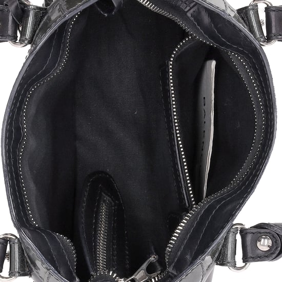 Balenciaga Holiday Mini City Giant Studs Tasche aus schwarzem Kalbsleder - Image 6