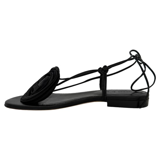 Magda Butrym Sandalen mit floraler Applikation aus schwarzem Leder - Image 3