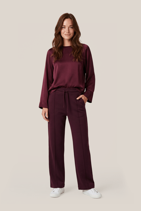 Caroline Tensen Rona Jogginghose Aubergine - Image 1