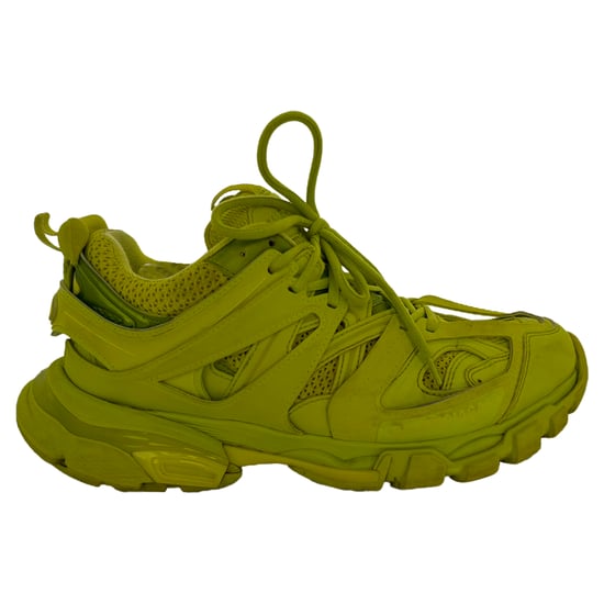 Balenciaga Track Sneakers aus neongelbem Polyurethan - Image 1