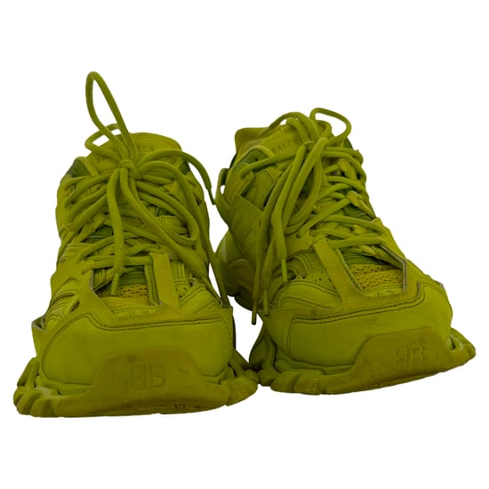 Balenciaga Track Sneakers aus neongelbem Polyurethan - Image 3