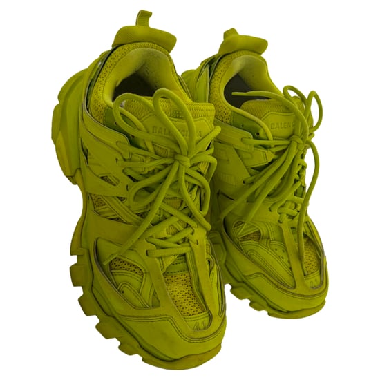 Balenciaga Track Sneakers aus neongelbem Polyurethan - Image 6