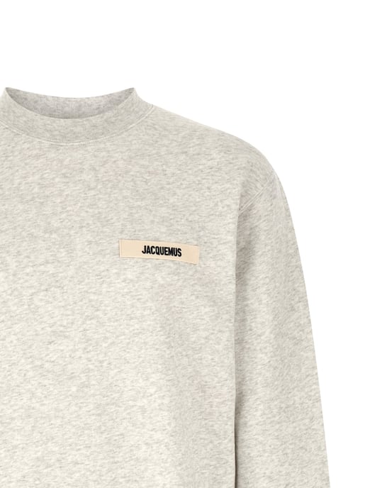Jacquemus Graues Baumwoll Sweatshirt - Image 3