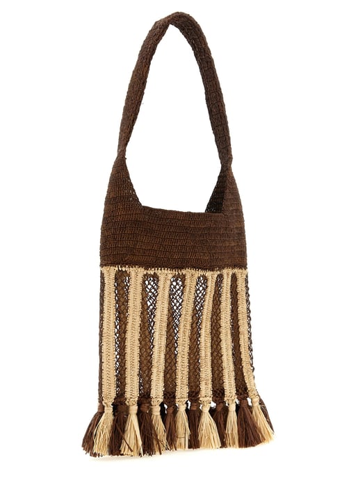 Isabel Marant Braune Raffia Schultertasche - Image 2