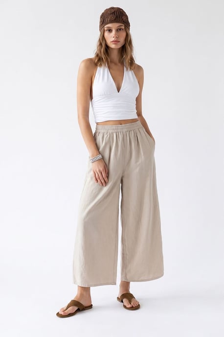Weite Tencel Knöchelhosen - Image 4