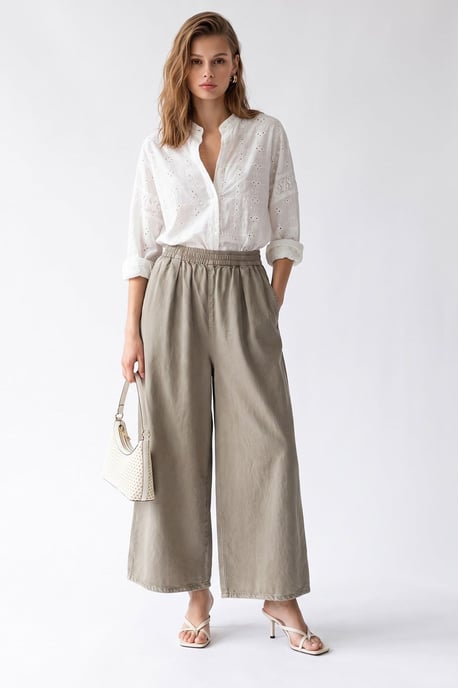 Weite Tencel-Hosen in Knöchellänge - Image 3
