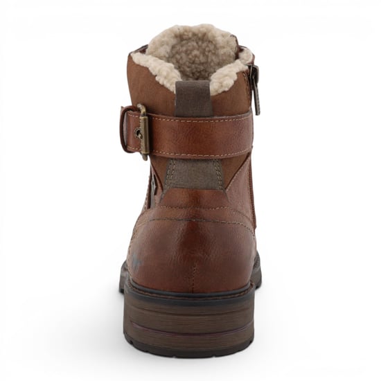 Mustang Herren braune Kunstleder-Winter-Schnürstiefel – M0021001 - Image 6