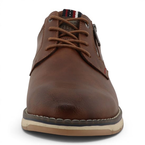 Mustang Herren braune Kunstleder-Freizeitschuhe für den Außenbereich M0031004 - Image 5