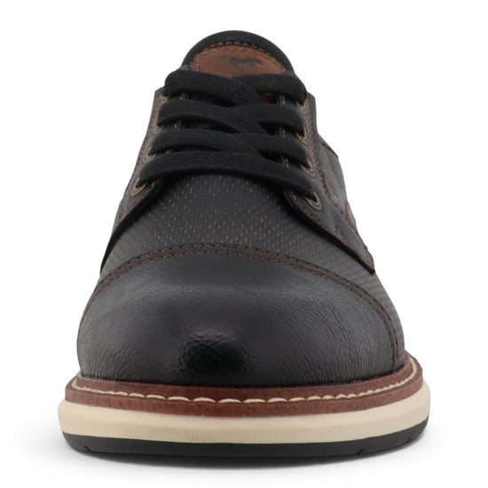 Mustang Herren Schwarze Kunstleder-Freizeitschuhe für den Außenbereich – M0141002 - Image 5