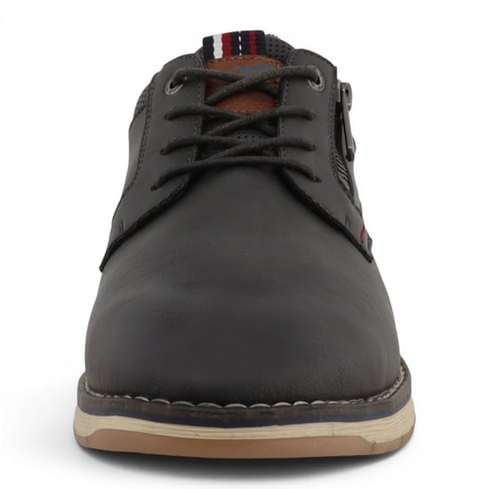 Mustang Herren dunkelgraue Kunstleder-Freizeitschuhe für den Außenbereich – M0031004 - Image 5