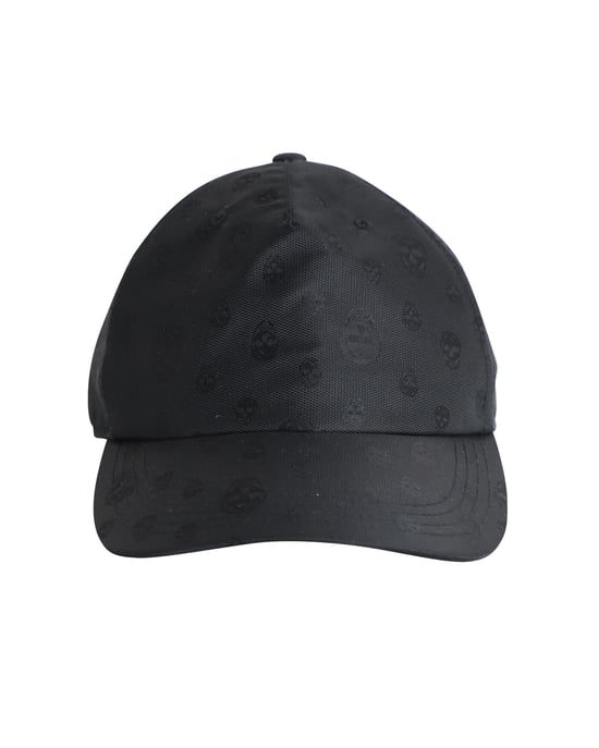 Alexander McQueen Baseballkappe mit Totenkopf-Print aus schwarzem Polyester - Image 1