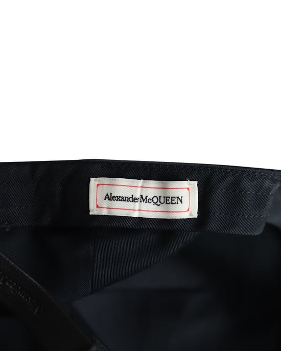 Alexander McQueen Baseballkappe mit Totenkopf-Print aus schwarzem Polyester - Image 6
