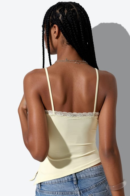 Enganliegendes Crop-Cami-Top mit Stickerei - Image 3