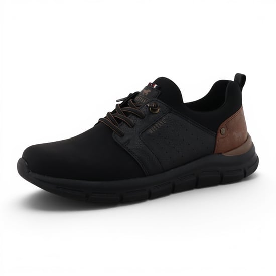 Mustang Herren schwarze leichte Schnürschuhe – M0061005 - Image 4