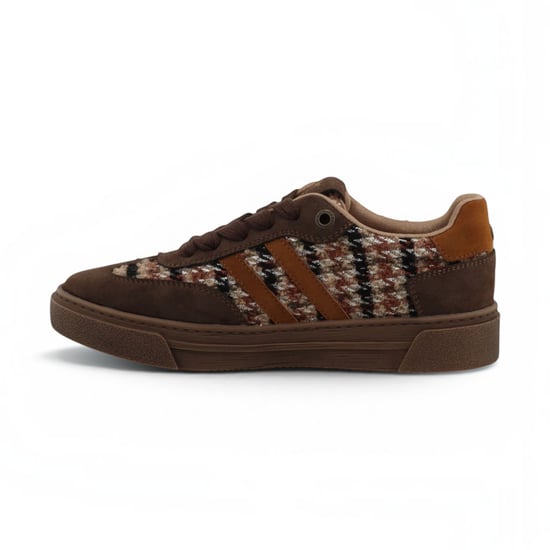 Mustang Women's Brown Tweed Sneakers Trainerschuhe – M0212020 - Image 3