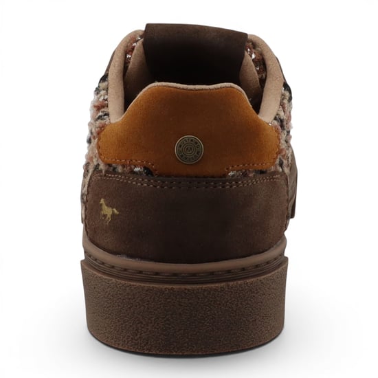 Mustang Women's Brown Tweed Sneakers Trainerschuhe – M0212020 - Image 6