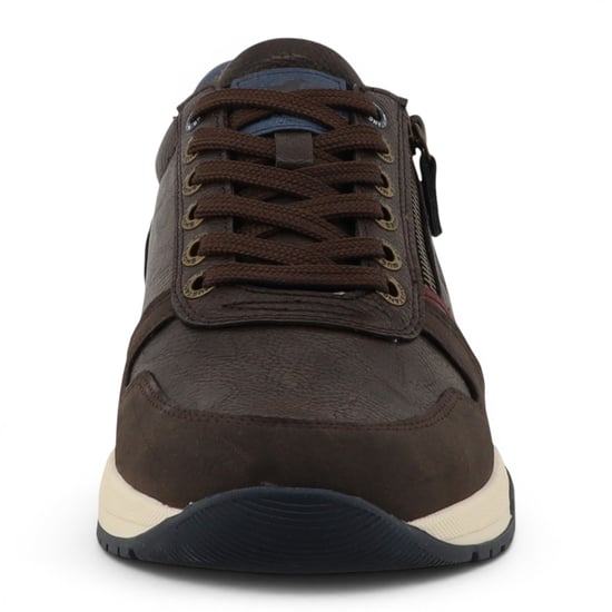 Mustang Herren braune Kunstleder-Sneakerschuhe – M0281006 - Image 5