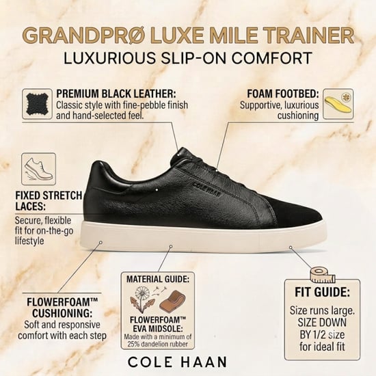 Cole Haan Herren GrandPro Luxe Mile Trainer Schwarze Wildleder-Sneaker – C44434 - Image 2
