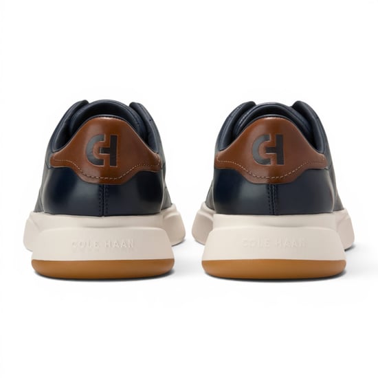 Cole Haan Herren GrandPro Luxe Mile Trainer Blaue Lederschuhe - C42754 - Image 5