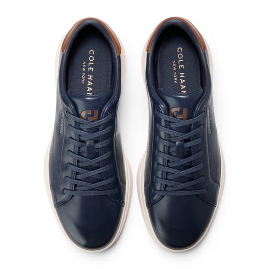 Cole Haan Herren GrandPro Luxe Mile Trainer Blaue Lederschuhe - C42754 - Image 6