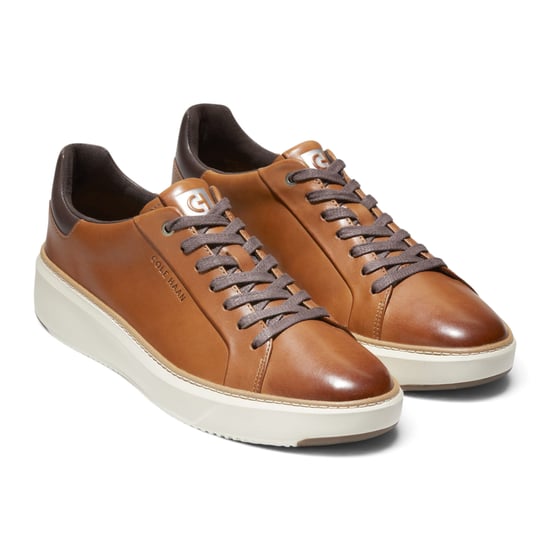 Cole Haan Herren GrandPro Luxe Mile Trainer beige Lederschuhe – C34229 - Image 3