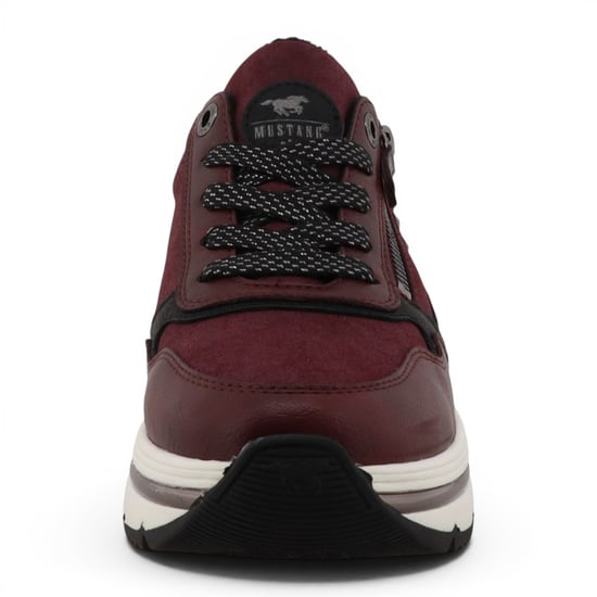 Mustang Damen Burgundy Schnürschuhe Plateauschuhe – M0332001 - Image 5