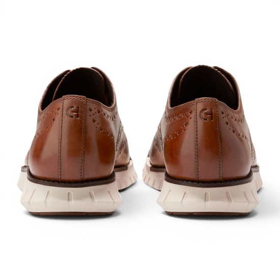 Cole Haan Herren ZeroGrand Wingtip Oxford Trainer Braune Lederschuhe - C39602 - Image 5