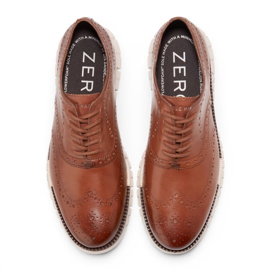 Cole Haan Herren ZeroGrand Wingtip Oxford Trainer Braune Lederschuhe - C39602 - Image 6