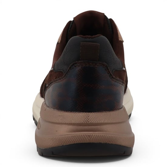 Mustang Damen braune Kunstleder-Sneaker Plateauschuhe – M0702007 - Image 6