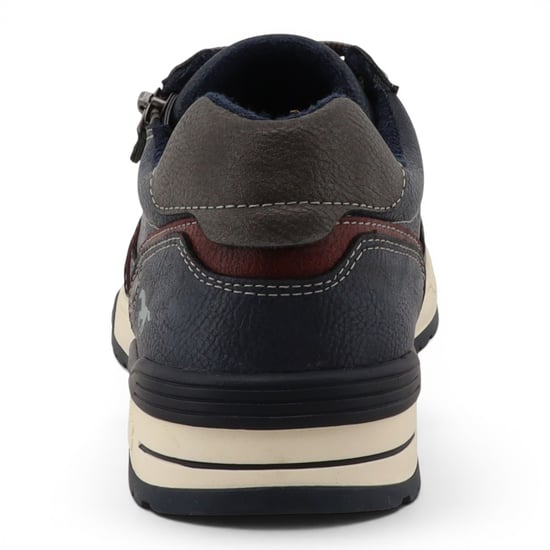Mustang Herren Marineblaue Kunstleder-Sneakerschuhe – M0281006 - Image 6