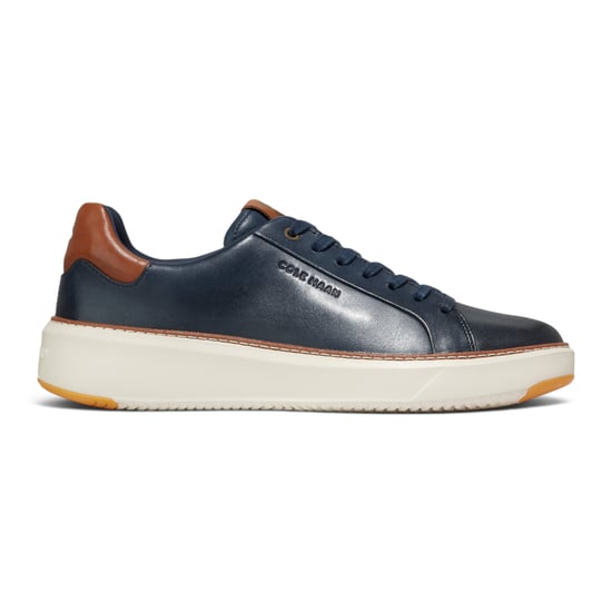 Cole Haan Herren GrandPro Luxe Mile Trainer Blaue Lederschuhe - C37158 - Image 1