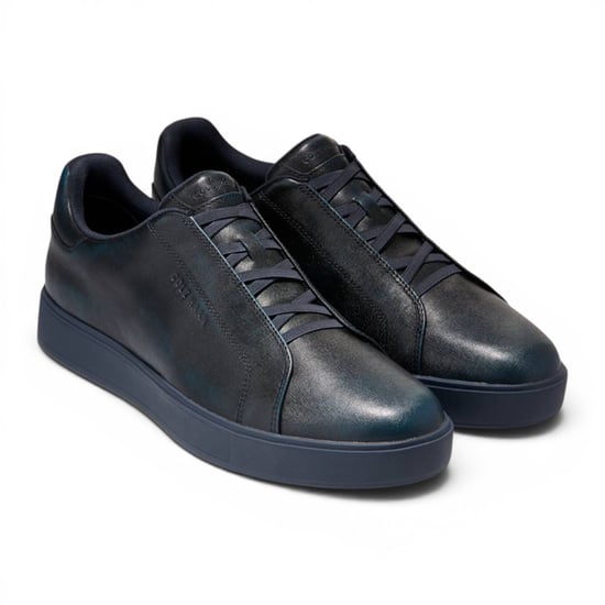 Cole Haan Herren GrandPro Luxe Mile Trainer Blaue Lederschuhe – C44436 - Image 3