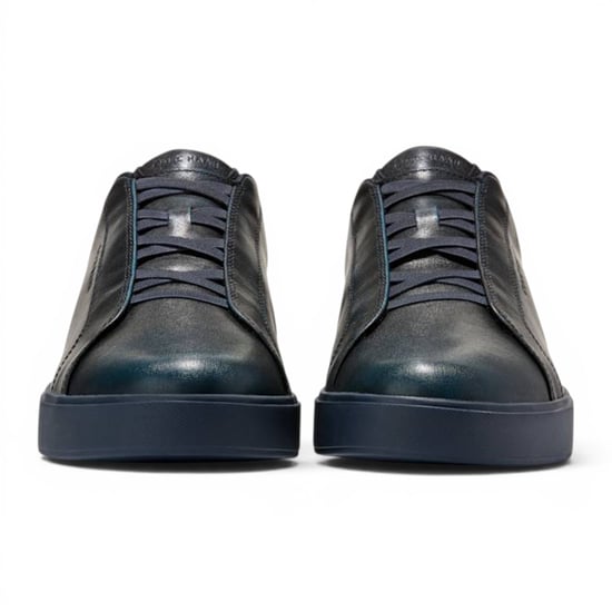 Cole Haan Herren GrandPro Luxe Mile Trainer Blaue Lederschuhe – C44436 - Image 4