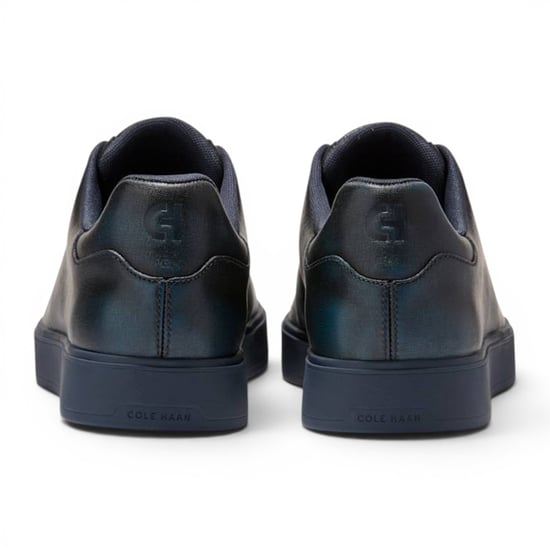 Cole Haan Herren GrandPro Luxe Mile Trainer Blaue Lederschuhe – C44436 - Image 5