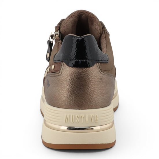 Mustang Damen braune Schnürschuhe Plateau-Sneakers – M0332001 - Image 6