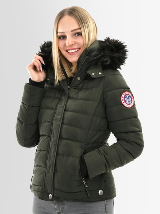 Navahoo Damen Winterjacke Chloe – Tailliert, Mit Abnehmbarer Kapuze & Edlem Kunstfell - Image 3