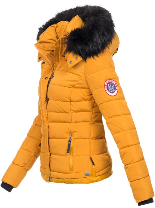 Navahoo Damen Winterjacke Chloe – Tailliert, Mit Abnehmbarer Kapuze & Edlem Kunstfell - Image 2
