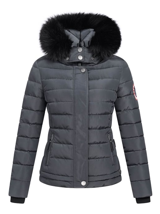 Navahoo Damen Winterjacke Chloe – Tailliert, Mit Abnehmbarer Kapuze & Edlem Kunstfell - Image 2