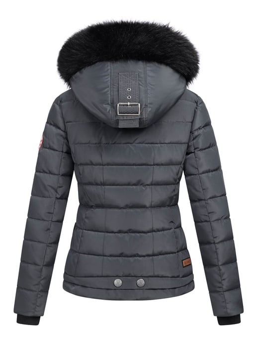 Navahoo Damen Winterjacke Chloe – Tailliert, Mit Abnehmbarer Kapuze & Edlem Kunstfell - Image 4